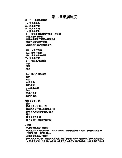 第二章亲属制度