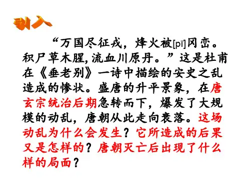 人教部编版七年级下册历史课件：第5课 安史之乱和唐朝衰亡共25张PPT