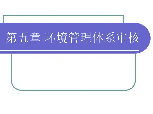 第六章 环境管理体系审核