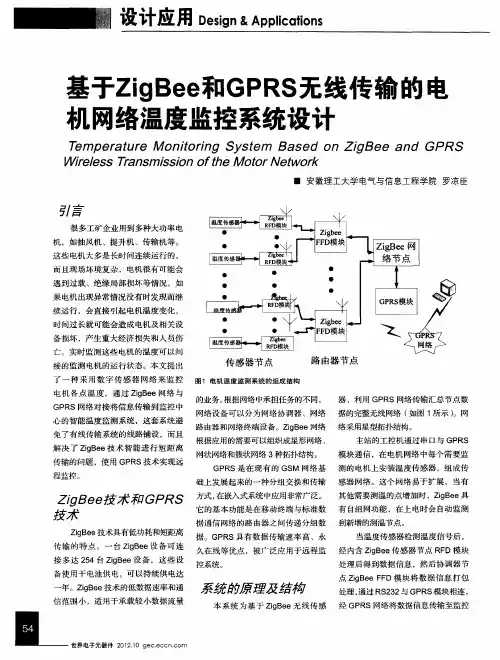 基于ZigBee和GPRS无线传输的电机网络温度监控系统设计