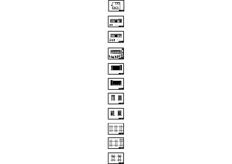 六里小学教学楼全套建筑设计cad图纸