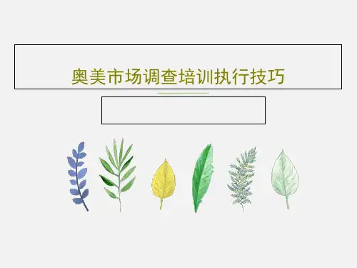 奥美市场调查培训执行技巧共96页文档