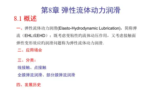 弹性流体动力润滑