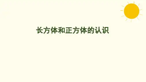 苏教版数学六年级上册1.1长方体和正方体的认识课件(共25张PPT)