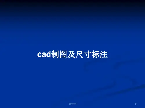cad制图及尺寸标注PPT学习教案
