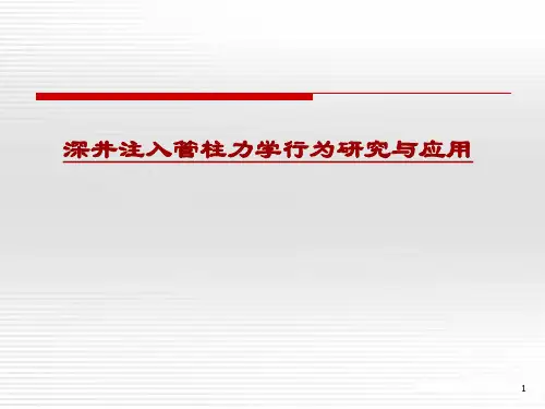 深井注水管柱力学研究
