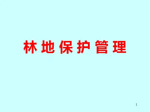 林地管理ppt课件