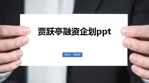 贾跃亭融资企划ppt