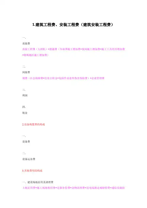 电网工程建设预算编制与计算标准