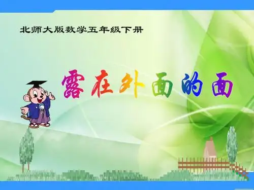 北师大数学五下《露在外面的面》PPT课件11