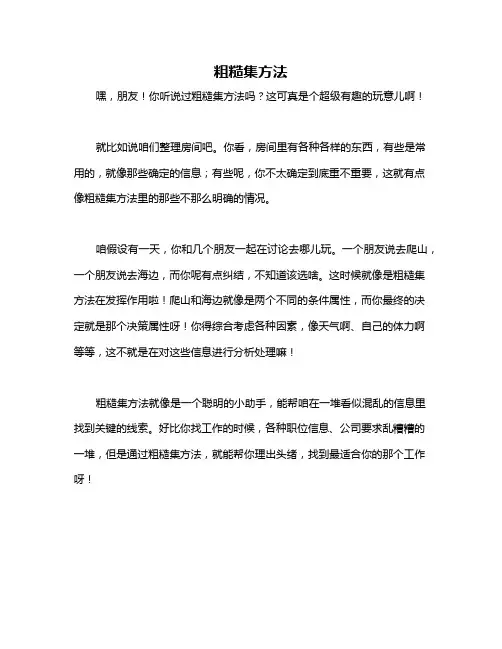 粗糙集方法