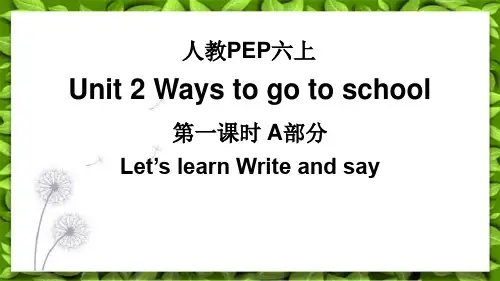 六上Unit2_A_Let’s_learn教学课件