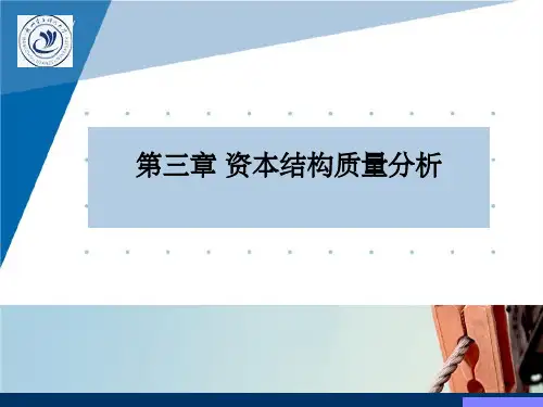 资本结构质量分析