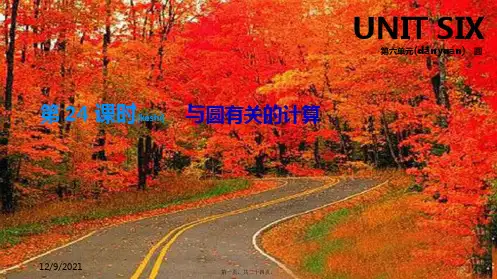 中考数学总复习 第六单元 圆 第24课时 与圆有关的计算课件