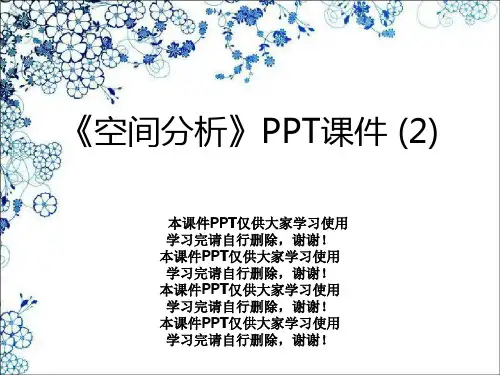 《空间分析》PPT课件 (2)