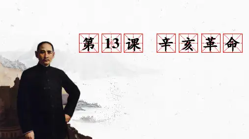 《辛亥革命》PPT教学课件