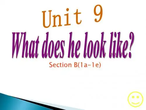 人教版七年级下册第九单元Section B 1a—1e(共22张PPT)