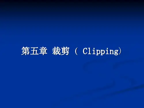 第五章 裁剪