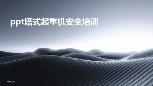 2024年ppt塔式起重机安全培训