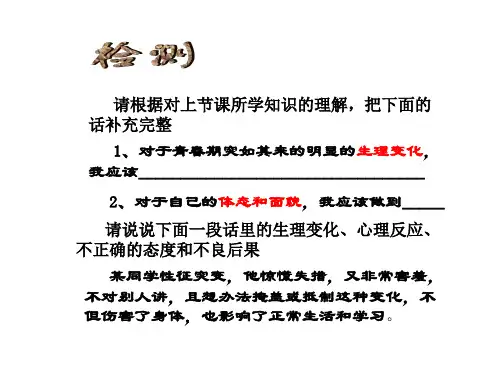 初一政治下学期消除心理烦恼--快乐成长-鲁人版(教学课件201911)