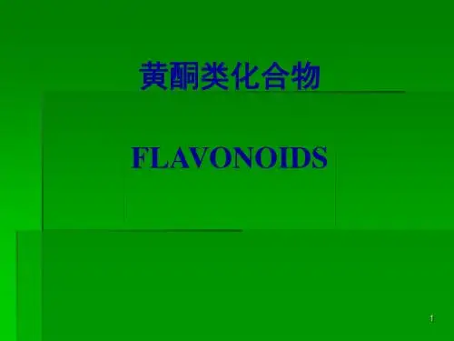 黄酮类化合物PPT课件