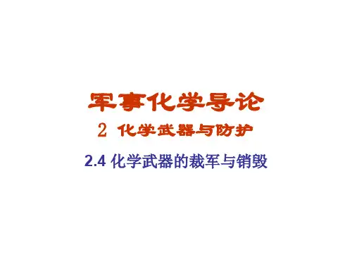 【精】第九讲-化学武器的裁军与销毁