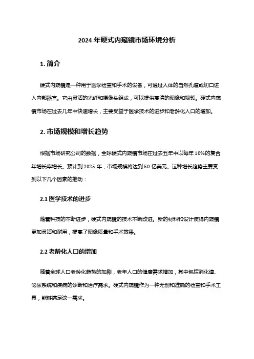 2024年硬式内窥镜市场环境分析