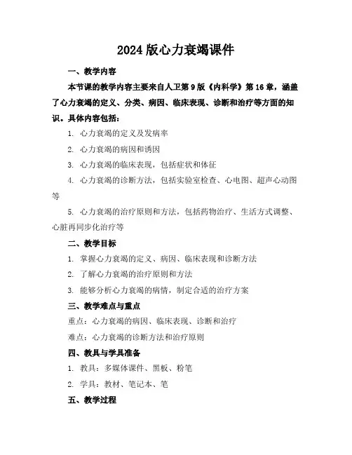 2024版心力衰竭课件