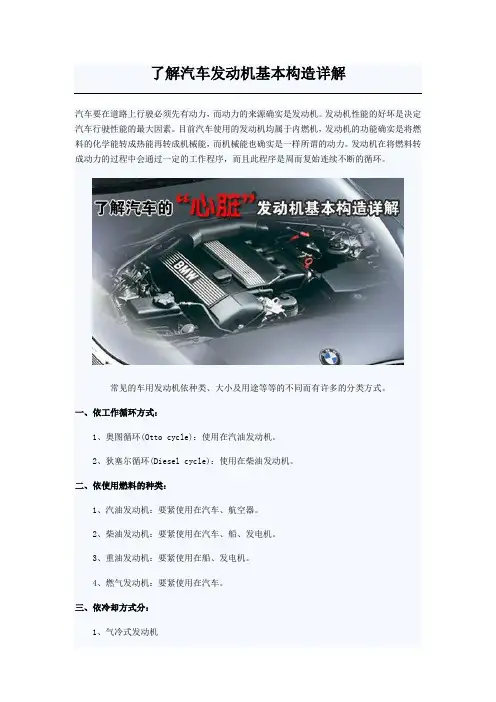 了解汽车发动机基本构造详解