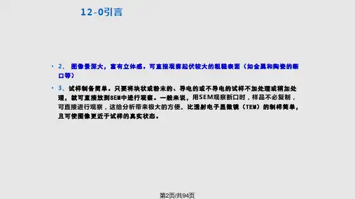 扫描电子显微镜详解