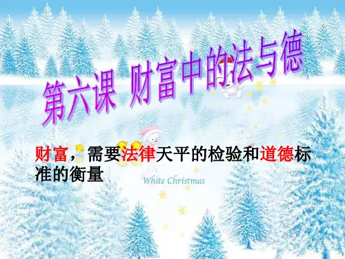财富中的法与德ppt课件