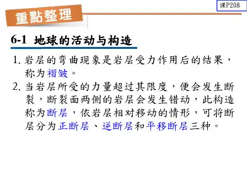 课本-重点整理(地球的活动与构造)