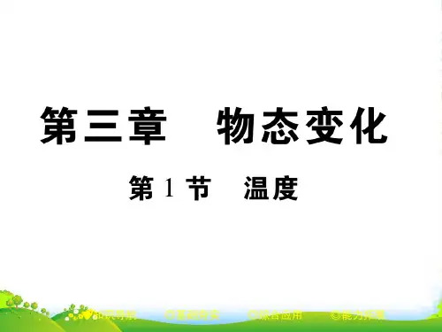 新人教版八年级物理上册3.1 温度 课件(共27张PPT)