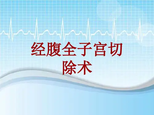 手术讲解模板：经腹全子宫切除术
