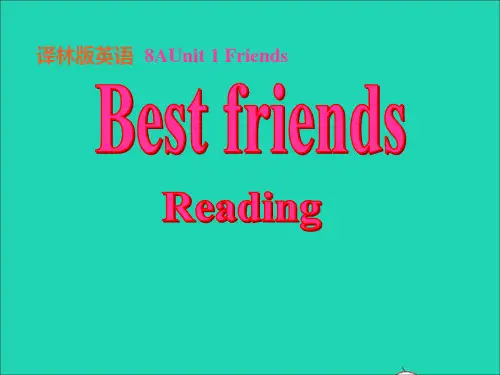 八年级英语上册 Unit 1 Friends(Reading)课件 (新版)牛津版