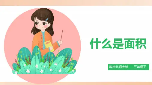 北师大版小学三年级数学下册课件 《什么是面积》精品课件1