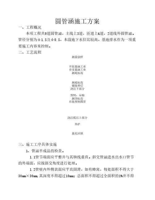 圆管涵施工方案
