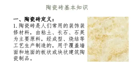 陶瓷砖ppt