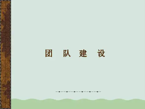 加强团队建设打造高效团队课件PPT(共30页)