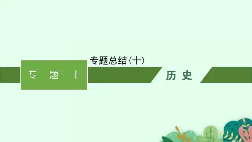 高考历史一轮总复习精品课件 专题10 走向世界的资本主义市场 专题总结(十)
