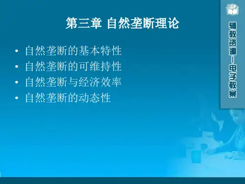 第三章 自然垄断理论