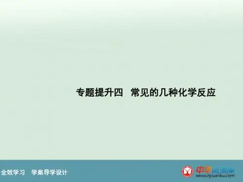 2016届中考科学复习专题提升课件：(4)《常见的几种化学反应》(华东师大版)