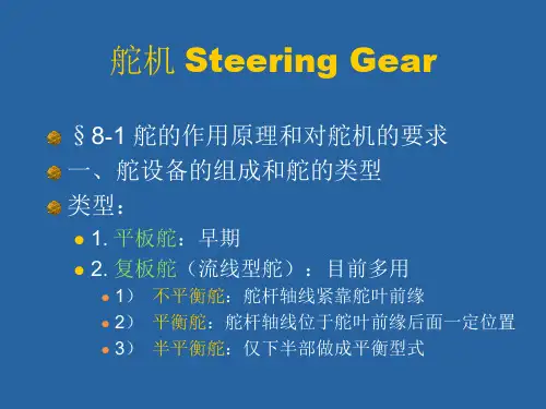 船舶液压舵机