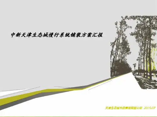 生态城慢行系统铺装汇报