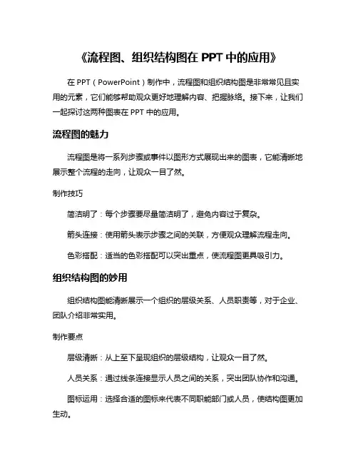 《流程图、组织结构图在PPT中的应用》