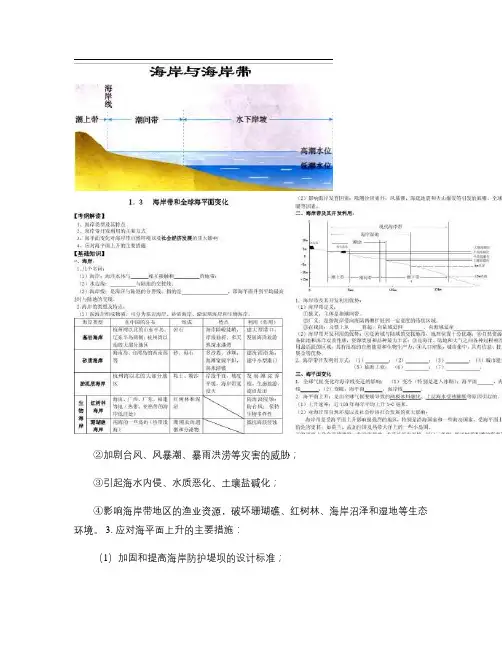 1.3海岸带和全球海平面变化_图文(精)