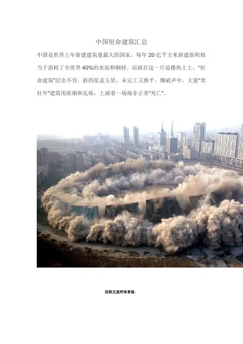 建筑工程管理-中国短命建筑汇总 精品