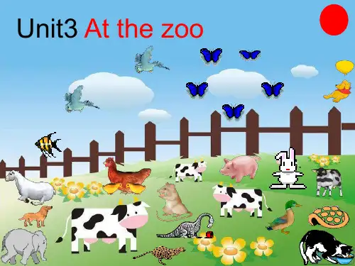 人教版PEP三年级英语下册Unit3 At the zoo partA Let's learn优课件