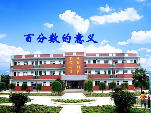 数学六年级下西师大版1.1百分数的意义课件17