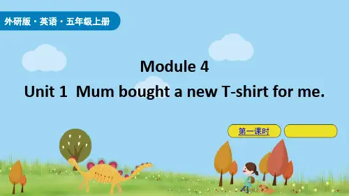 《Mum bought a new T-shirt for me》PPT课件(第1课时)